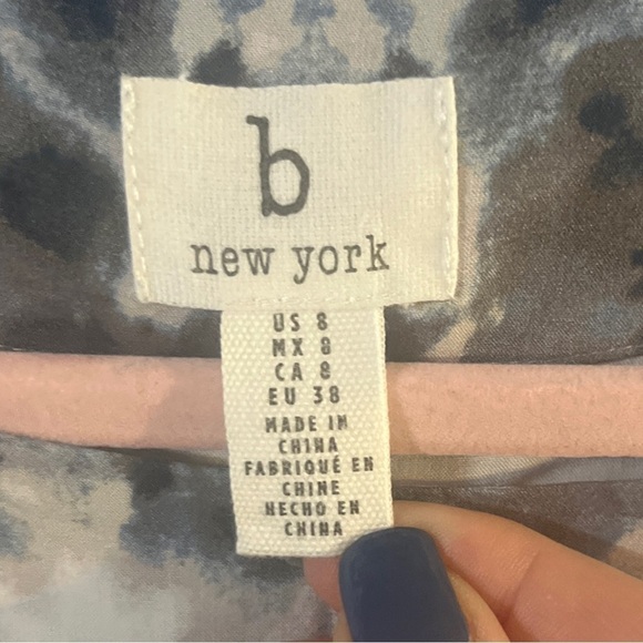 NWOT B. New York Women's Short Sleeve Dolman Wrap Dress Tie-Dye Print Size S‌ - Picture 3 of 11